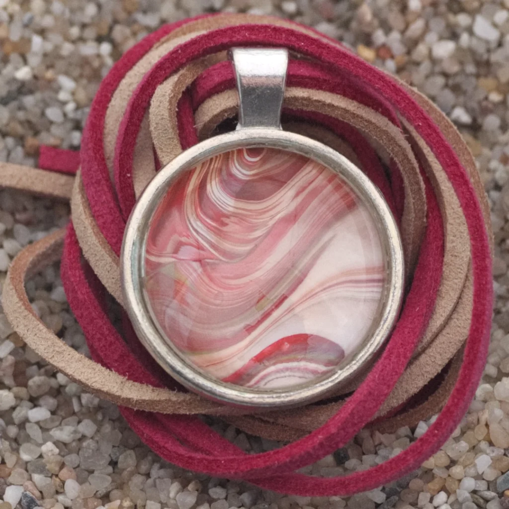 Acryl Pouring Schmuck Anhänger, Größe Ø 25cm, Preis 32,-€.